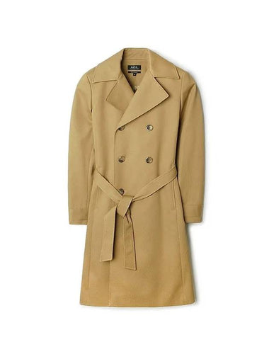 Alexis Cotton Trench Coat Beige - A.P.C. - BALAAN 1