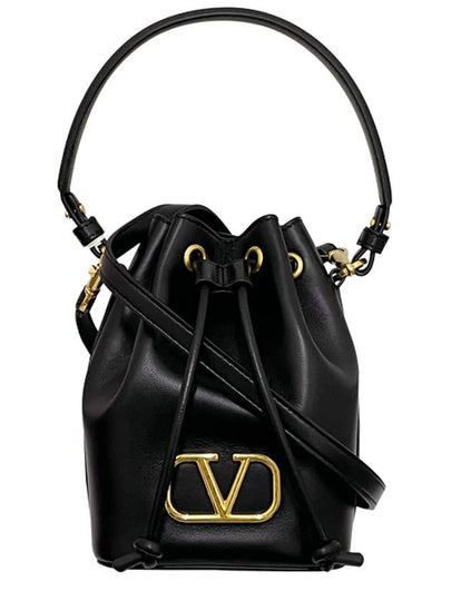 V Logo Bucket Bag Black - VALENTINO - BALAAN 2