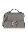 GG Interlocking Chain Small Top Handle Shoulder Bag Grey - GUCCI - BALAAN 1