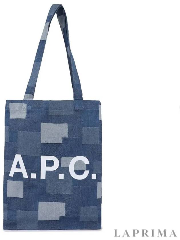 Lou Tote Bag Stonewashed Indigo - A.P.C. - BALAAN 9