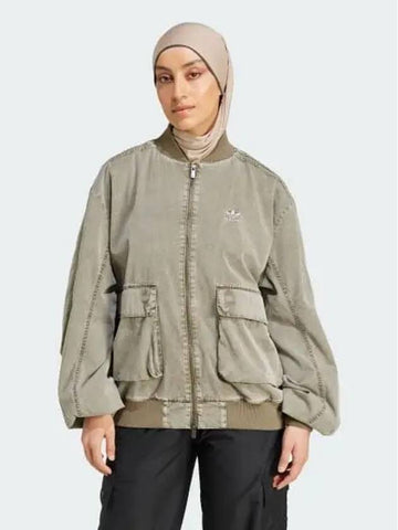 Adylenium Season 2 Washed Bomber Jacket Gender Neutral Women s Original JM9265 693550 - ADIDAS - BALAAN 1