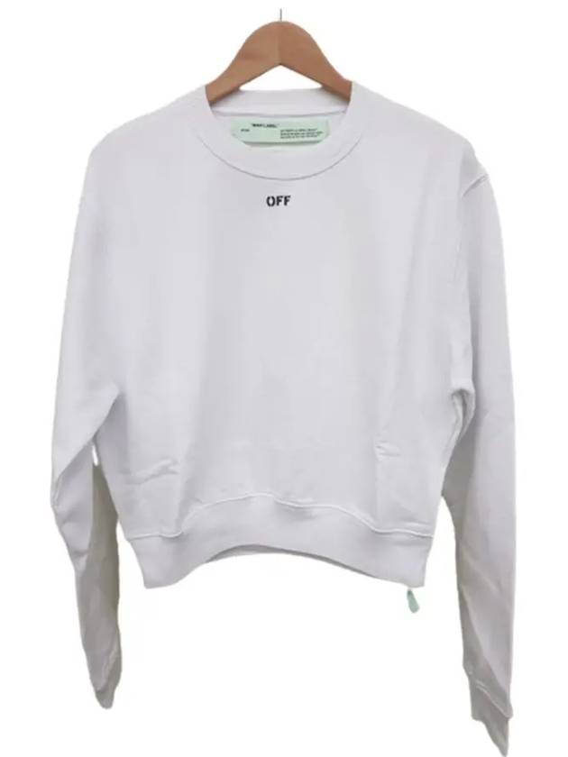 Basic Off Crop Sweatshirt White - OFF WHITE - BALAAN 2