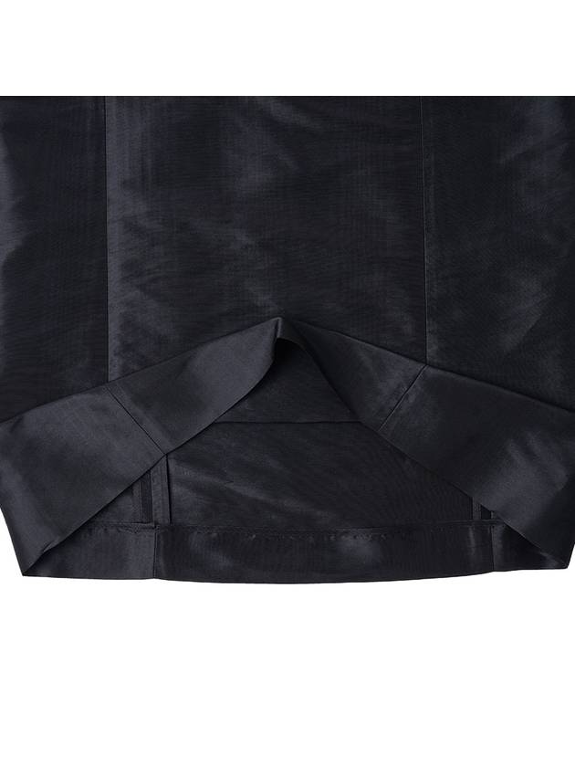 Moire Effect Silk A-Line Skirt Black - MAISON MARGIELA - BALAAN 9