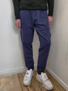 Men's Wappen Fleece Track Pants Royal Blue - STONE ISLAND - BALAAN 3