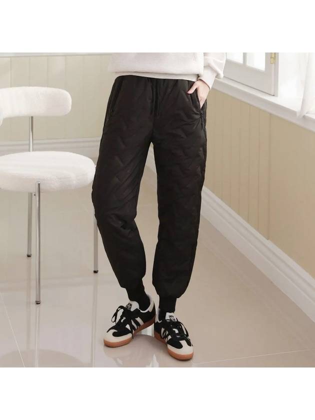 Winter golf padded pants high frequency pattern women s jogger quilted brushed wear - TEE AND - BALAAN 2