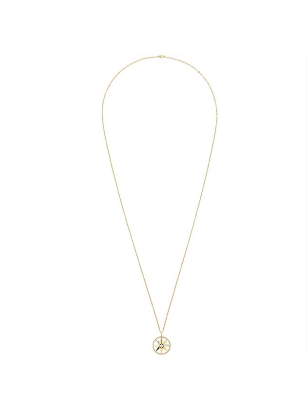 rose de vain medallion necklace gold - DIOR - BALAAN 1