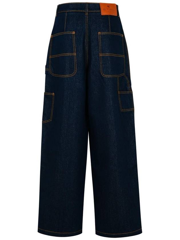 Etro Blue Cotton Blend Jeans - ETRO - BALAAN 3