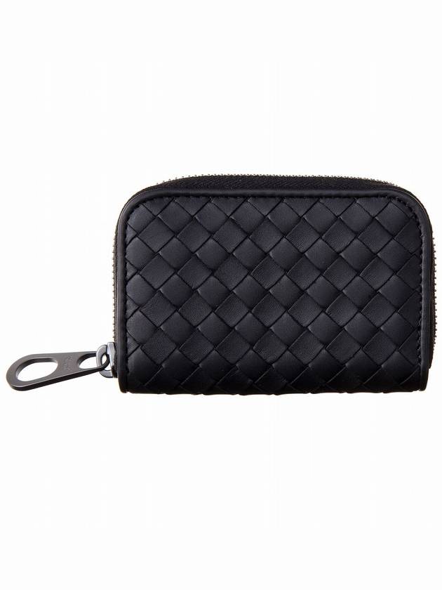 Intrecciato Zipper Card Wallet Black - BOTTEGA VENETA - BALAAN 2