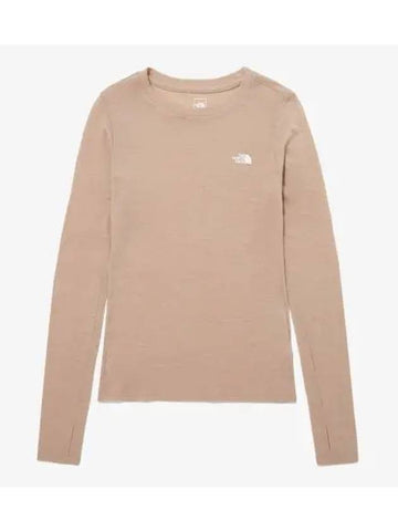 The North Face NT7TP90B Women s Merino Wool Long Sleeve Crew - THE NORTH FACE - BALAAN 1