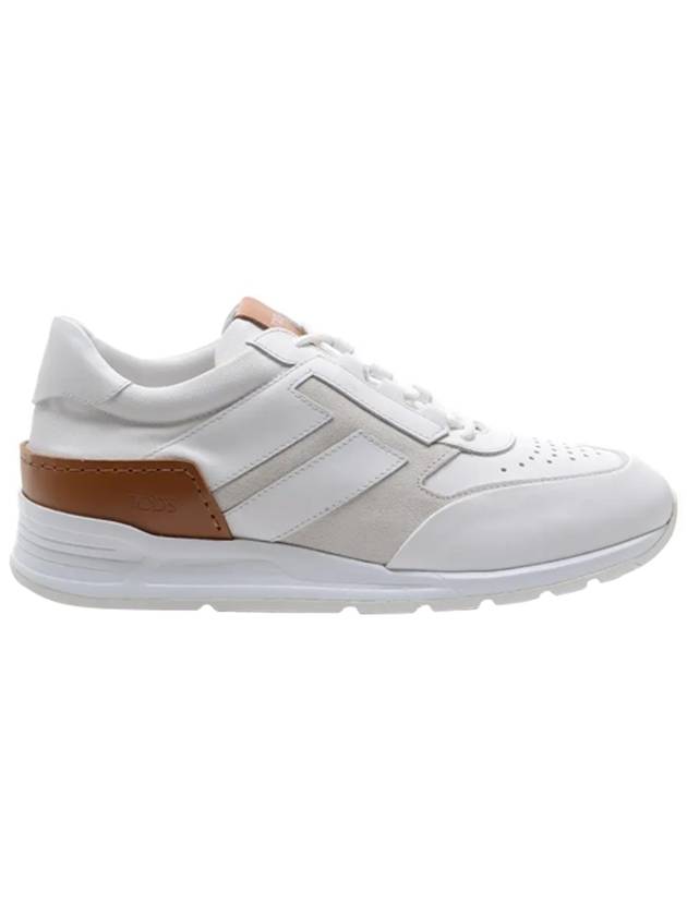 logo side monogram leather low-top sneakers white - TOD'S - BALAAN.