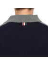 4-Bar Wool Polo Knit Top Navy Grey - THOM BROWNE - BALAAN 11