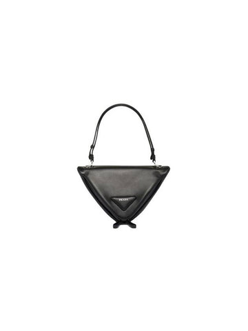 Signaux Padded Nappa Leather Bag Black - PRADA - BALAAN 1