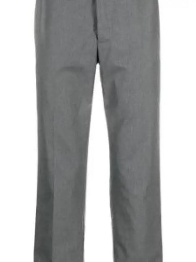 Typewriter Classic Backstrap Straight Pants Grey - THOM BROWNE - BALAAN 2