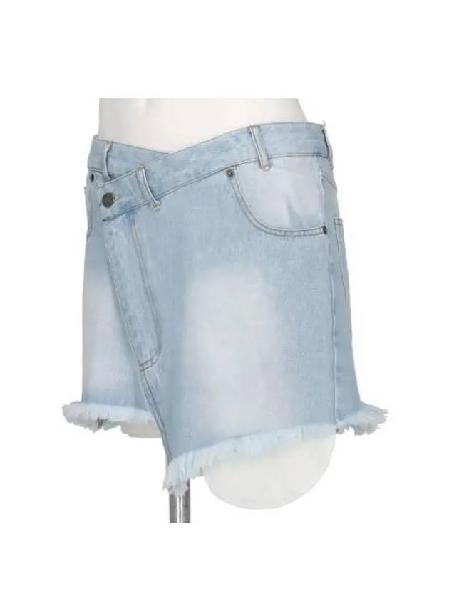 Egonlab Bag Logo Patch Wrap Denim Skirt DN 007 A - EGONLAB - BALAAN 2