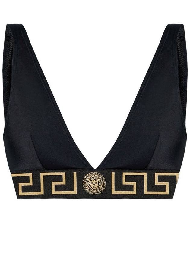 Versace Bikini Top With Logo Band - VERSACE - BALAAN 1