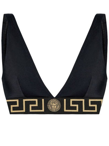 Versace Bikini Top With Logo Band - VERSACE - BALAAN 1