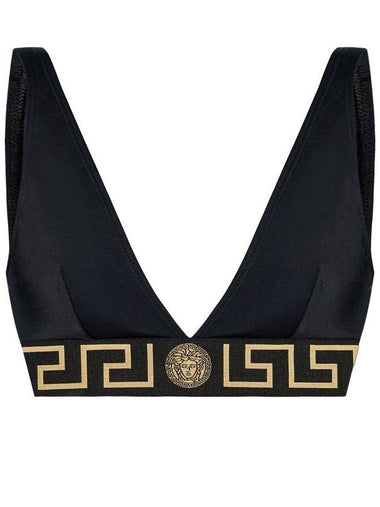 Versace Bikini Top With Logo Band - VERSACE - BALAAN 1