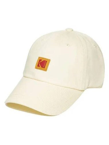 KODAK Square Logo Relax Fit Ball Cap IVORY - KODO - BALAAN 1