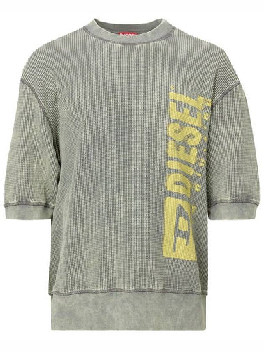 S-Coolwafy-N1 Half Sleeve Sweatshirt Grey - DIESEL - BALAAN 1