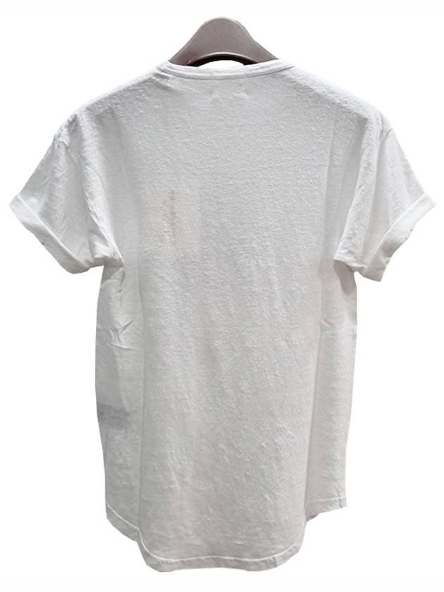 ZEWEL Logo T-Shirt White - ISABEL MARANT ETOILE - BALAAN 4