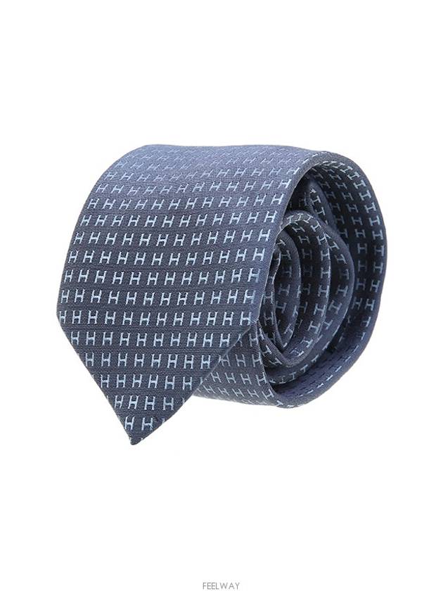 Tie Men s Paconi Blue Marine Warranty - HERMES - BALAAN 1