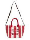 Easy Shopper Stripes Tote Bag Red - GANNI - BALAAN 7