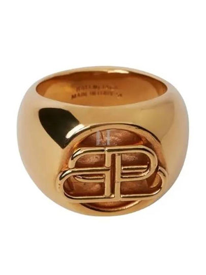 BB Signet Ring Gold - BALENCIAGA - BALAAN 2