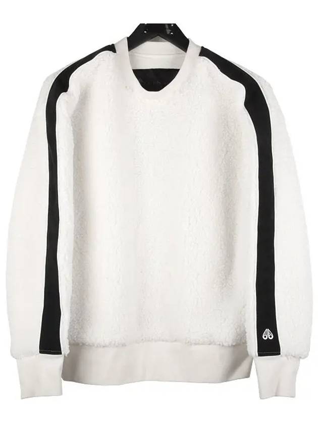 Women's Everly Pullover Crew Neck Sweatshirt White - MOOSE KNUCKLES - BALAAN 2