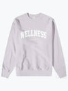 Wellness Crew Neck Cotton Long Sleeve T-Shirt Purple - SPORTY & RICH - BALAAN 2