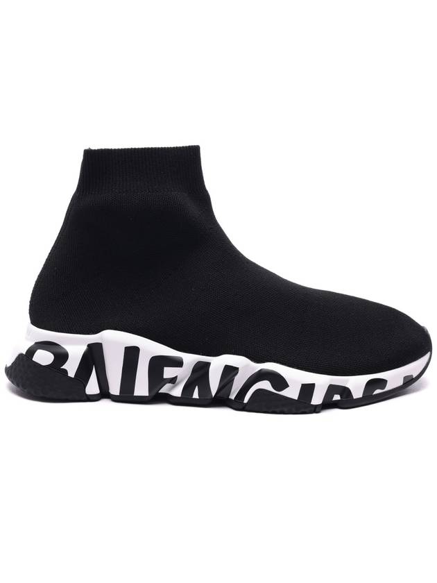 Speed Midsole Graffiti High Top Sneakers White Black - BALENCIAGA - BALAAN 2