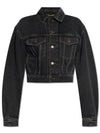 Neo 80s Denim Jacket Black - SAINT LAURENT - BALAAN 2