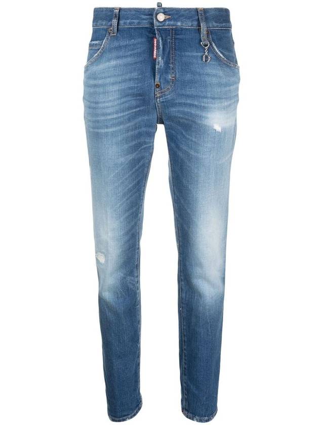 logo decorated tapered jeans S75LB0789S30663 - DSQUARED2 - BALAAN 2