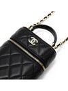 Classic Chain Cosmetic Phone Holder Vanity Bag Lambskin Black Champagne Gold AP2675 - CHANEL - BALAAN 2