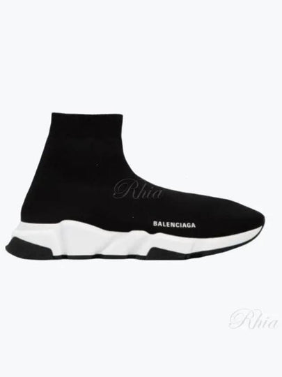 Speed Trainer  High Top Sneakers Black White - BALENCIAGA - BALAAN 2