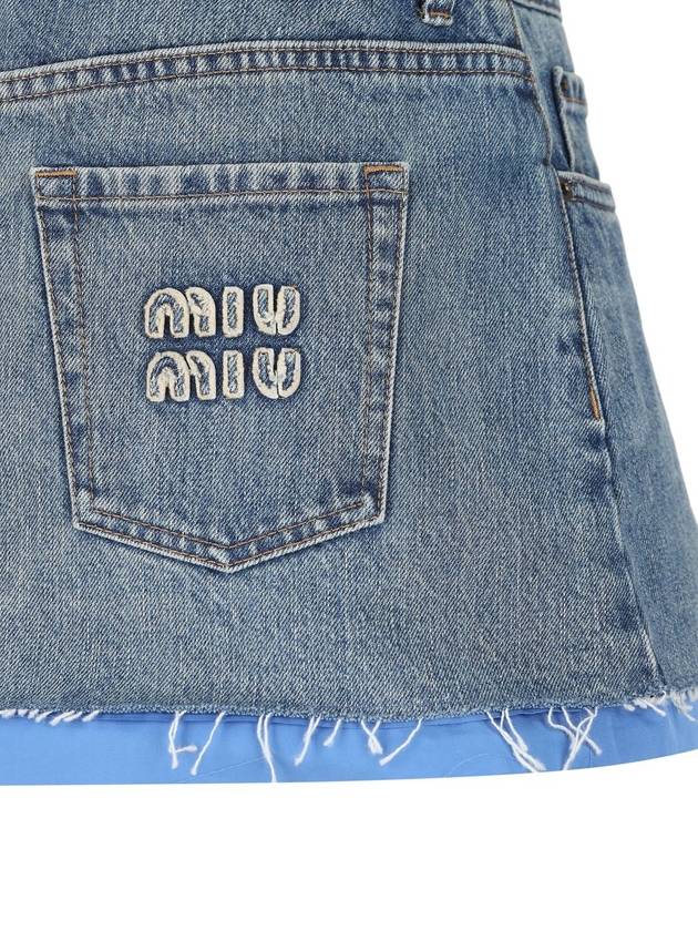 Miu Miu Skirts Clear Blue - MIU MIU - BALAAN 3