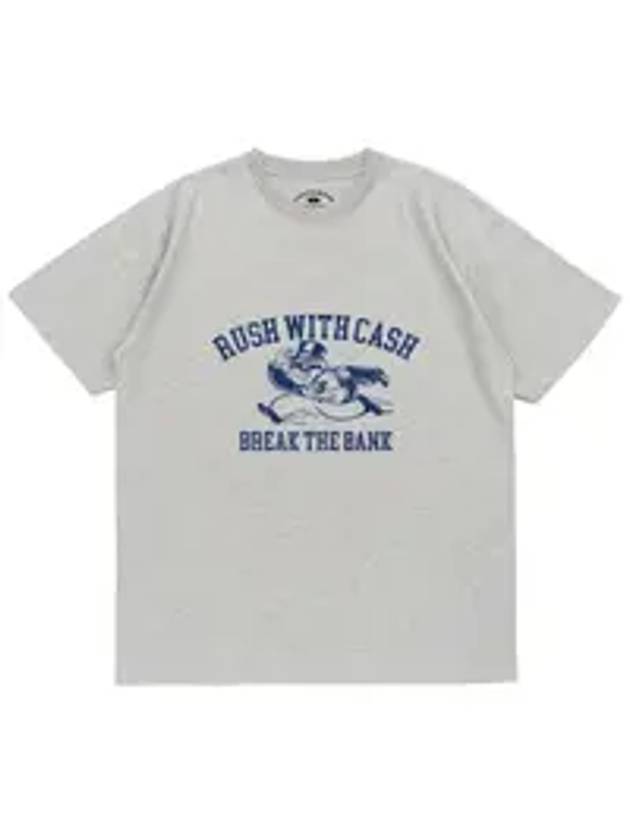 Rush with Cash Short Sleeve T Shirt Gray - POLYGRAM - BALAAN 1