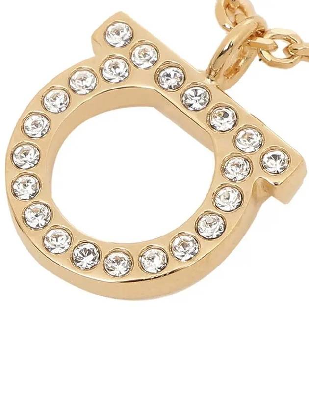 Gancini Crystals Necklace Gold - SALVATORE FERRAGAMO - BALAAN 5