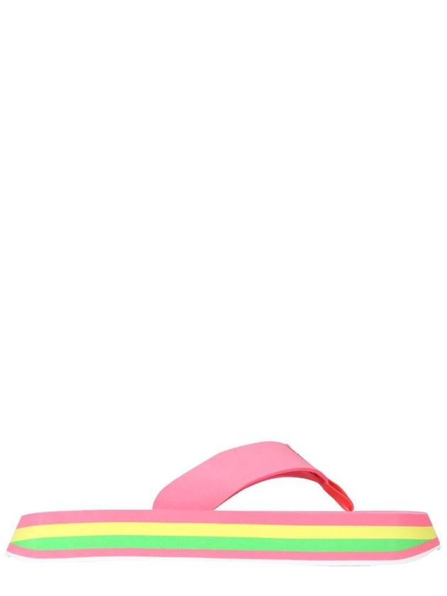 Chunky Color Block Flip Flops Pink - MSGM - BALAAN 2