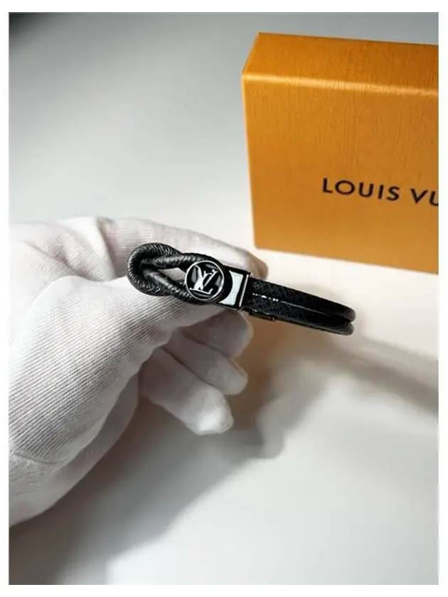 Loop It Monogram Bracelet Silver Black - LOUIS VUITTON - BALAAN 7