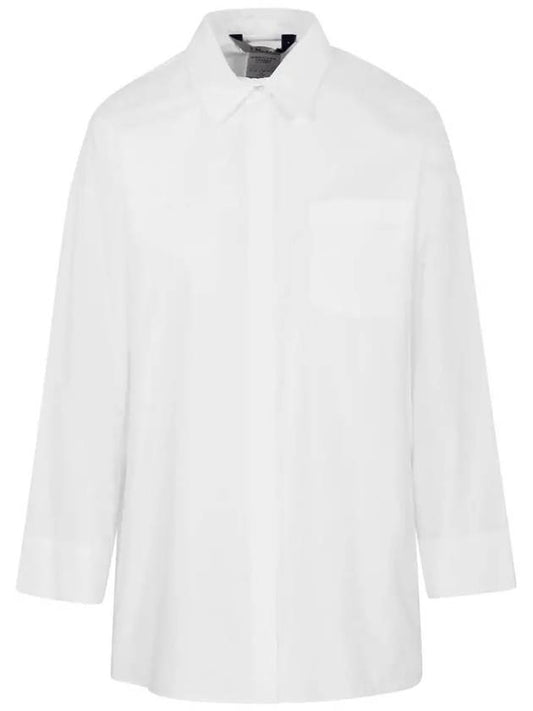 Sylvie Cotton Shirt Long Sleeve White - MAX MARA - BALAAN 2