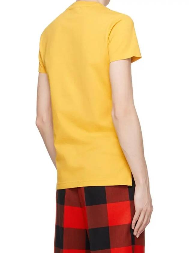 Embroided ORB Peru Short Sleeve T-Shirt Yellow - VIVIENNE WESTWOOD - BALAAN 5