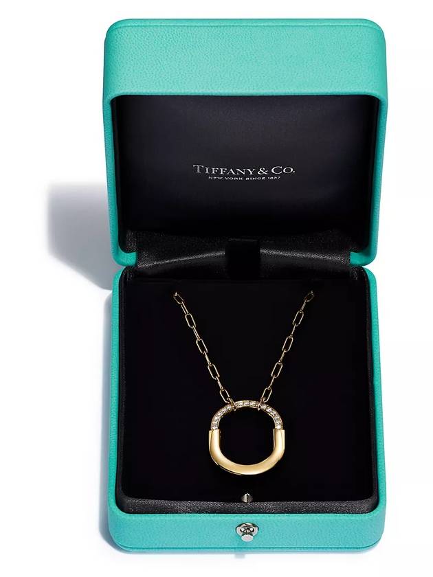 Tiffany pendant yellow gold, set with diamonds, medium - TIFFANY & CO. - BALAAN 6