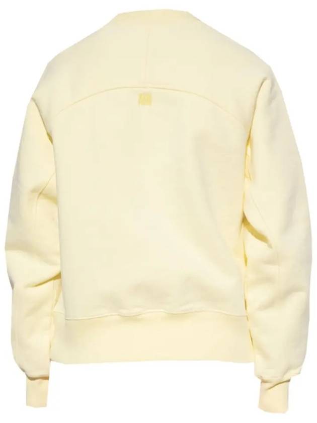 Heart Logo Overfit Sweatshirt Yellow - AMI - BALAAN 4