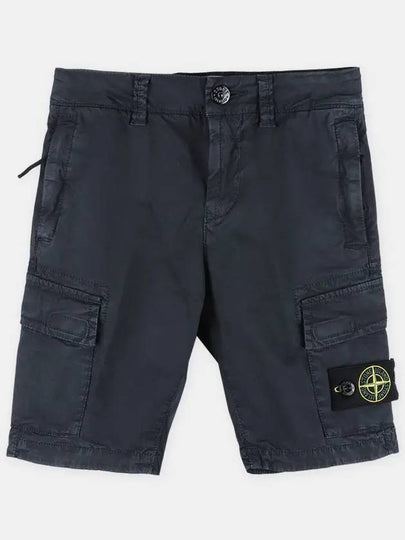 Stone Kids Waffen Patch Cargo Short Pants Navy 7616L0510 V0120 - STONE ISLAND - BALAAN 2