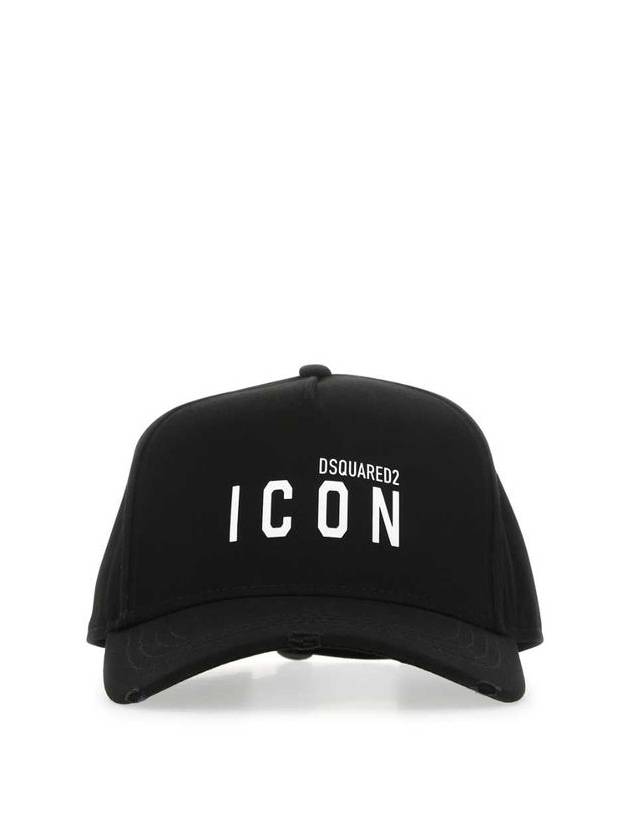 Branded Baseball Cap Men's Black - DSQUARED2 - BALAAN 2