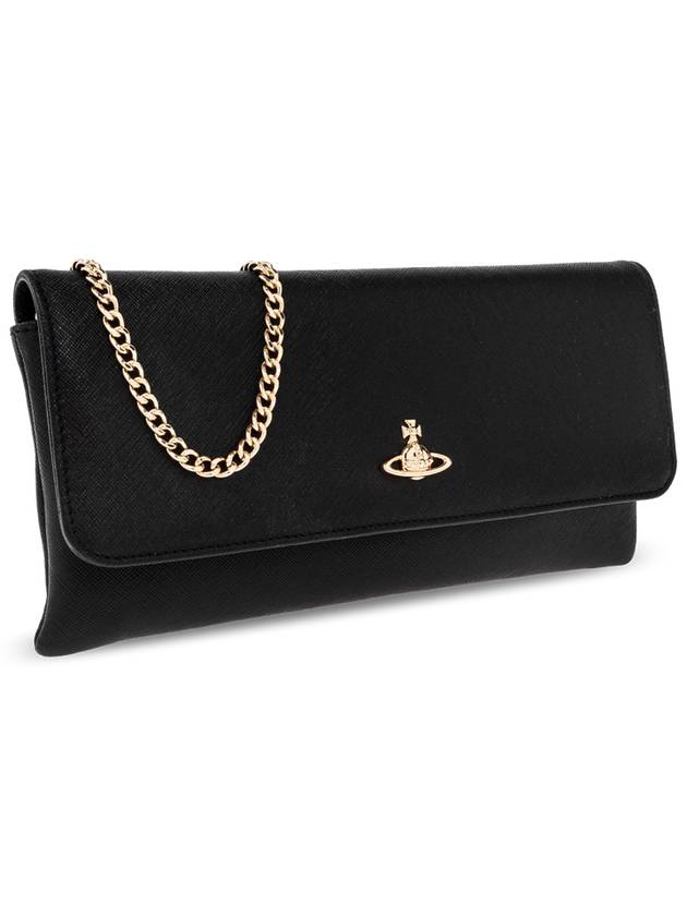 Vivienne Westwood Clutch With Logo, Women's, Black - VIVIENNE WESTWOOD - BALAAN 4