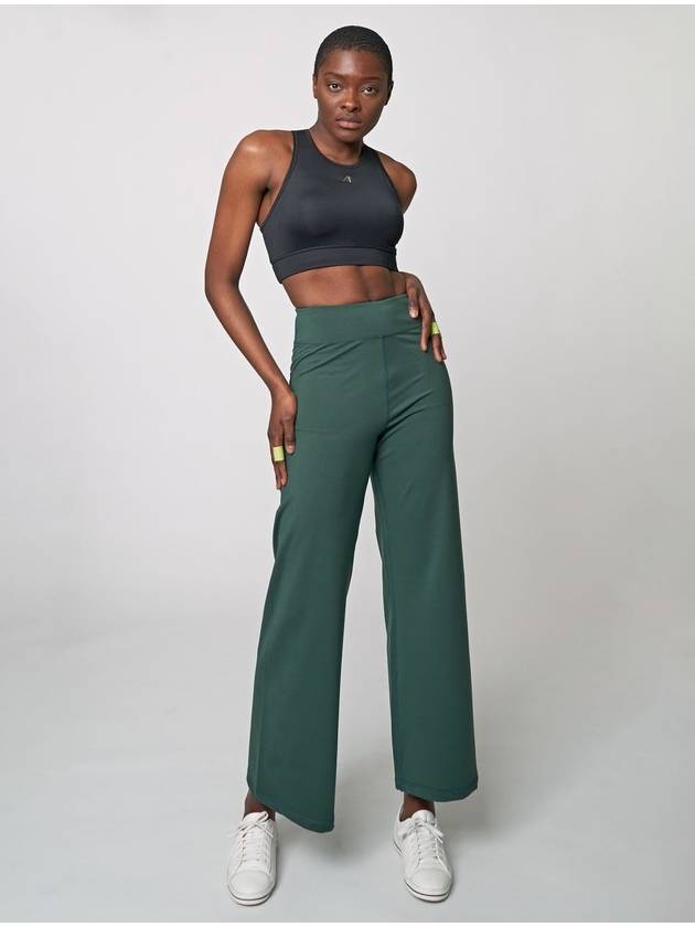 AW31PL02 Wide Legging PantsDark Green - ATHPLATFORM - BALAAN 1