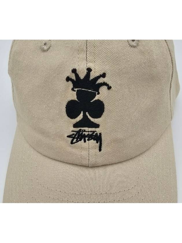 AU AUSTRALIA CLUB CROWN LOW PRO CAP ST723S3002 NATURAL ONE SIZE - STUSSY - BALAAN 4