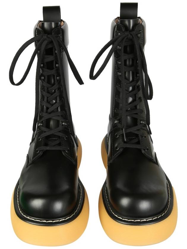 Bounce Contrast Sole Walker Boots Black - BOTTEGA VENETA - BALAAN 4