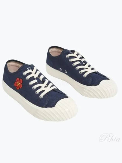 Shool Boke Flower Low Top Sneakers Navy - KENZO - BALAAN 2